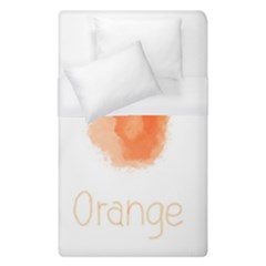 Orange Fruit Watercolor Painted Duvet Cover (single Size) by Mariart