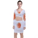 Orange Fruit Watercolor Painted Top and Skirt Sets View1