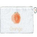 Orange Fruit Watercolor Painted Canvas Cosmetic Bag (XXXL) View2