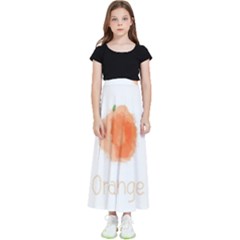 Orange Fruit Watercolor Painted Kids  Skirt by Mariart