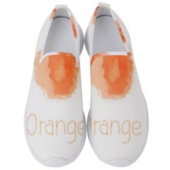 Orange Fruit Watercolor Painted Men s Slip On Sneakers by Mariart