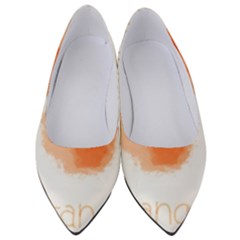 Orange Fruit Watercolor Painted Women s Low Heels