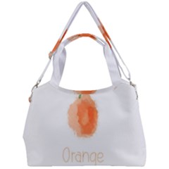 Orange Fruit Watercolor Painted Double Compartment Shoulder Bag