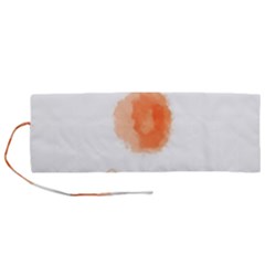 Orange Fruit Watercolor Painted Roll Up Canvas Pencil Holder (m) by Mariart