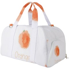 Orange Fruit Watercolor Painted Burner Gym Duffel Bag by Mariart