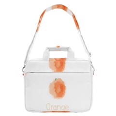 Orange Fruit Watercolor Painted Shoulder Laptop Bag by Mariart