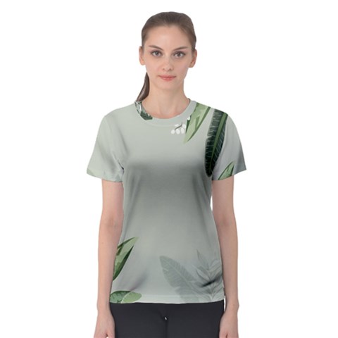 Banana Pattern Plant Women s Sport Mesh Tee by Mariart