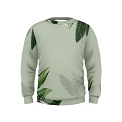 Banana Pattern Plant Kids  Sweatshirt by Mariart