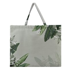 Banana Pattern Plant Zipper Large Tote Bag by Mariart