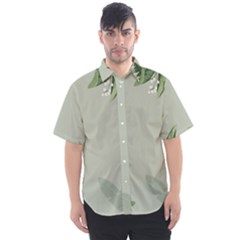 Banana Pattern Plant Men s Short Sleeve Shirt