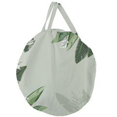 Banana Pattern Plant Giant Round Zipper Tote by Mariart