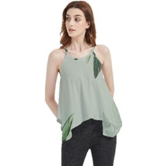 Banana Pattern Plant Flowy Camisole Tank Top