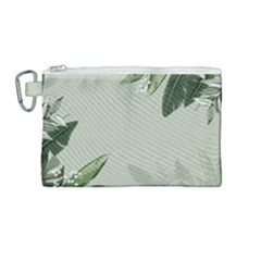 Banana Pattern Plant Canvas Cosmetic Bag (medium) by Mariart