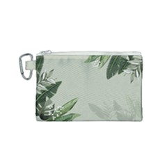 Banana Pattern Plant Canvas Cosmetic Bag (small)