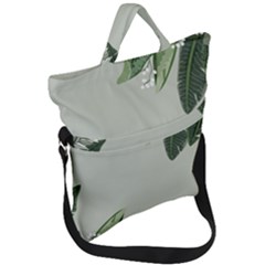 Banana Pattern Plant Fold Over Handle Tote Bag