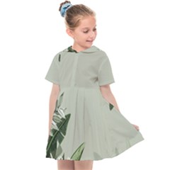 Banana Pattern Plant Kids  Sailor Dress