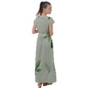 Banana Pattern Plant Flutter Sleeve Maxi Dress View2