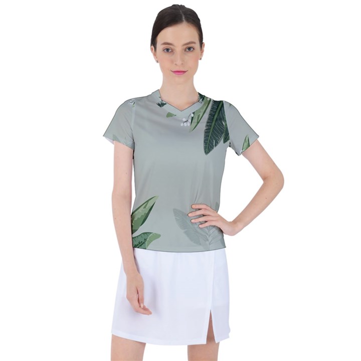 Banana Pattern Plant Women s Sports Top