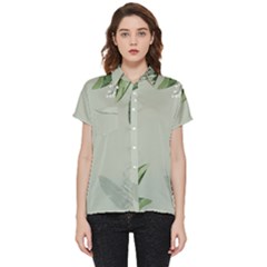 Banana Pattern Plant Short Sleeve Pocket Shirt by Mariart