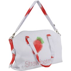 Strawbery Fruit Watercolor Painted Canvas Crossbody Bag