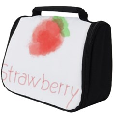 Strawbery Fruit Watercolor Painted Full Print Travel Pouch (big)