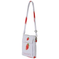 Strawbery Fruit Watercolor Painted Multi Function Travel Bag