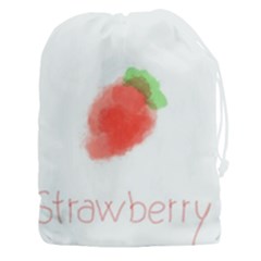 Strawbery Fruit Watercolor Painted Drawstring Pouch (3xl)