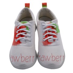 Strawbery Fruit Watercolor Painted Athletic Shoes