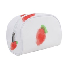 Strawbery Fruit Watercolor Painted Makeup Case (small) by Mariart