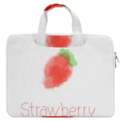 Strawbery Fruit Watercolor Painted Double Pocket Laptop Bag