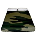 Green Military Camouflage Pattern Fitted Sheet (King Size) View1