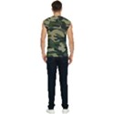 Green Military Camouflage Pattern Men s Raglan Cap Sleeve Tee View2