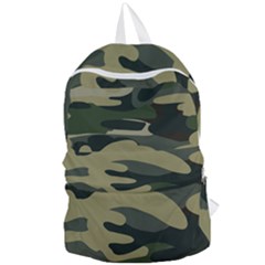 Green Military Camouflage Pattern Foldable Lightweight Backpack by fashionpod