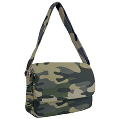 Green Military Camouflage Pattern Courier Bag by fashionpod