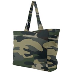 Green Military Camouflage Pattern Simple Shoulder Bag by fashionpod