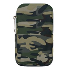 Green Military Camouflage Pattern Waist Pouch (small) by fashionpod