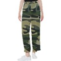 Green Military Camouflage Pattern Women s Pants  View1