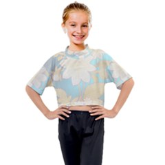 Blonde Dahlia - By Larenard Kids Mock Neck Tee