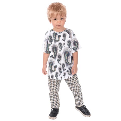 Medusa - Pattern - By Larenard Kids  Raglan Tee by LaRenard