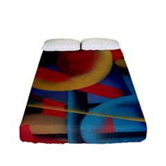 Kaleidoscope 2 Fitted Sheet (full/ Double Size) by WILLBIRDWELL