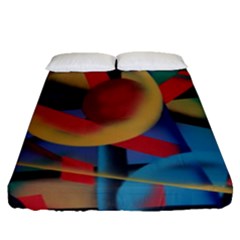 Kaleidoscope 2 Fitted Sheet (queen Size) by WILLBIRDWELL