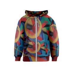 Kaleidoscope 2 Kids  Zipper Hoodie