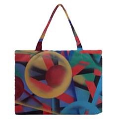 Kaleidoscope 2 Zipper Medium Tote Bag