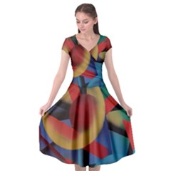 Kaleidoscope 2 Cap Sleeve Wrap Front Dress by WILLBIRDWELL