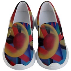 Kaleidoscope 2 Kids Lightweight Slip Ons by WILLBIRDWELL