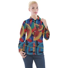 Kaleidoscope 2 Women s Long Sleeve Pocket Shirt