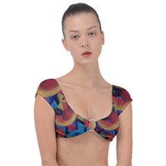 Kaleidoscope 2 Cap Sleeve Ring Bikini Top by WILLBIRDWELL