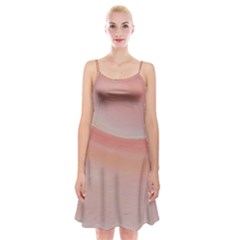 Pink Sky Spaghetti Strap Velvet Dress