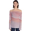 Pink Sky Off Shoulder Long Sleeve Top View1