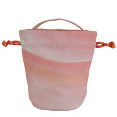 Pink Sky Drawstring Bucket Bag by WILLBIRDWELL